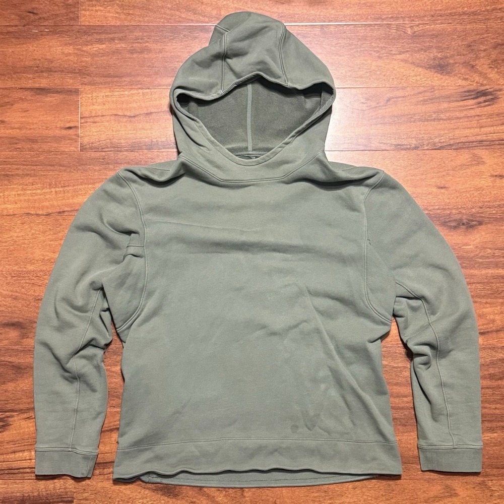 Lululemon Jacket Mens Medium Green City Sweat Pull Over French Terry Hoodie